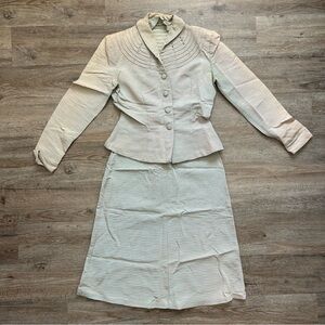 VINTAGE 40s 50s Pink & Blue Women's Suit Set